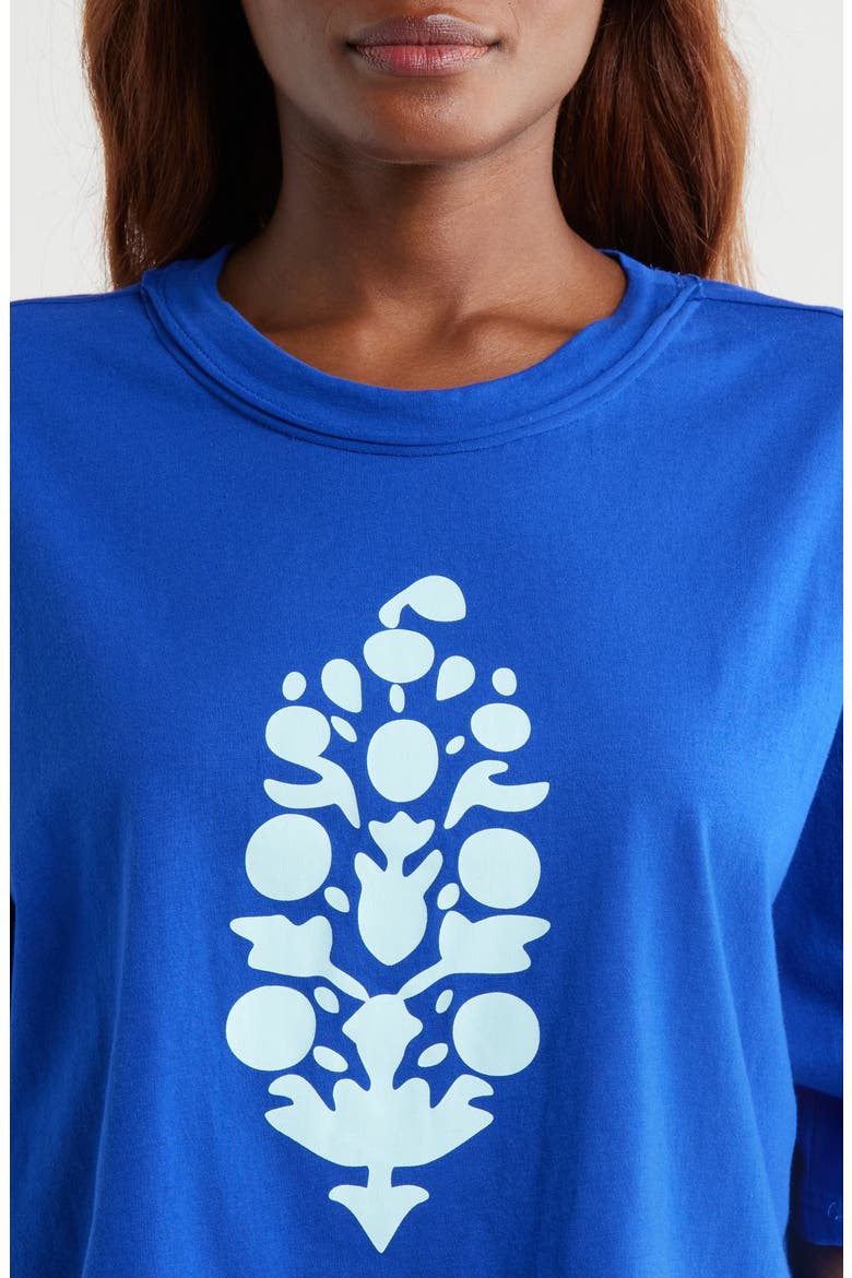 FP Movement Inspire Cotton Graphic T-Shirt, Alternate, color, ELECTRIC SHOCK/ SEA