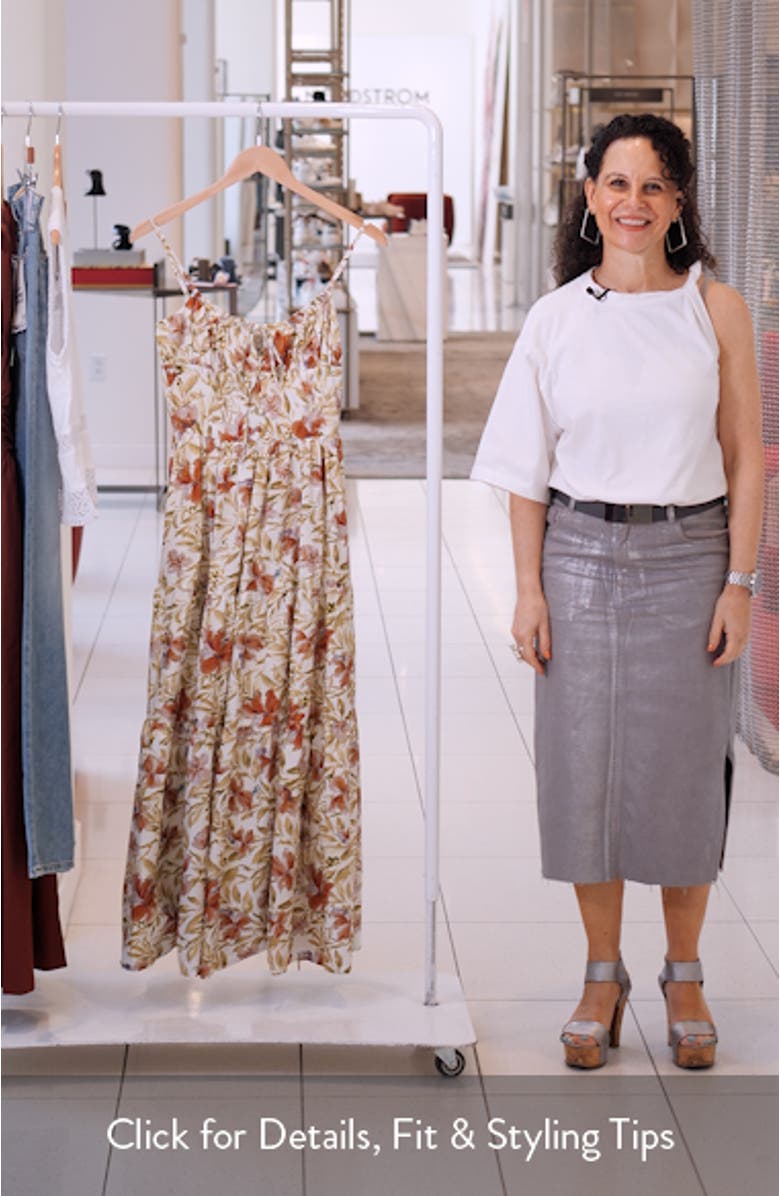 Alexane Floral Cotton Maxi Dress, sales video thumbnail