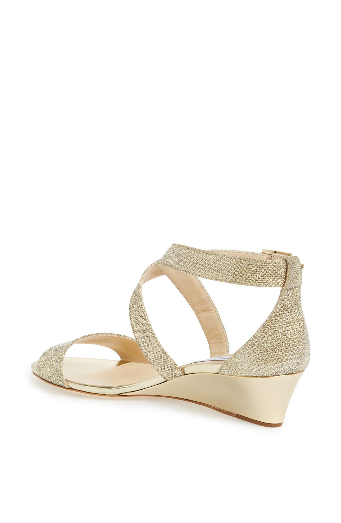 'Chiara' Wedge Sandal, Alternate, color, GOLD