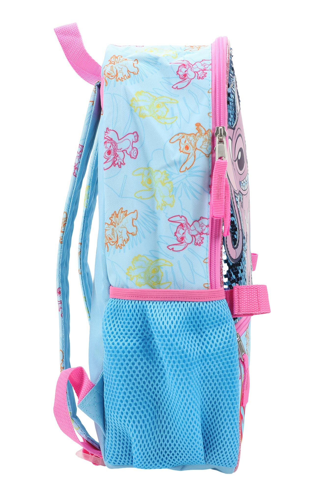 BIOWORLD x Disney<sup>®</sup> Kids' Stitch and Angel Five-Piece Backpack Set, Alternate, color, 