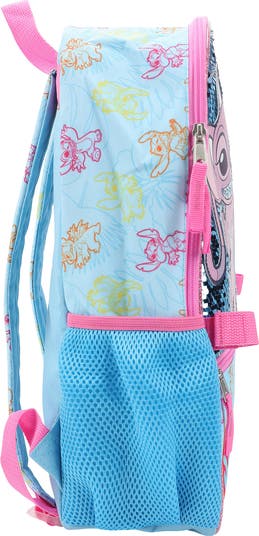 x Disney<sup>®</sup> Kids' Stitch and Angel Five-Piece Backpack Set