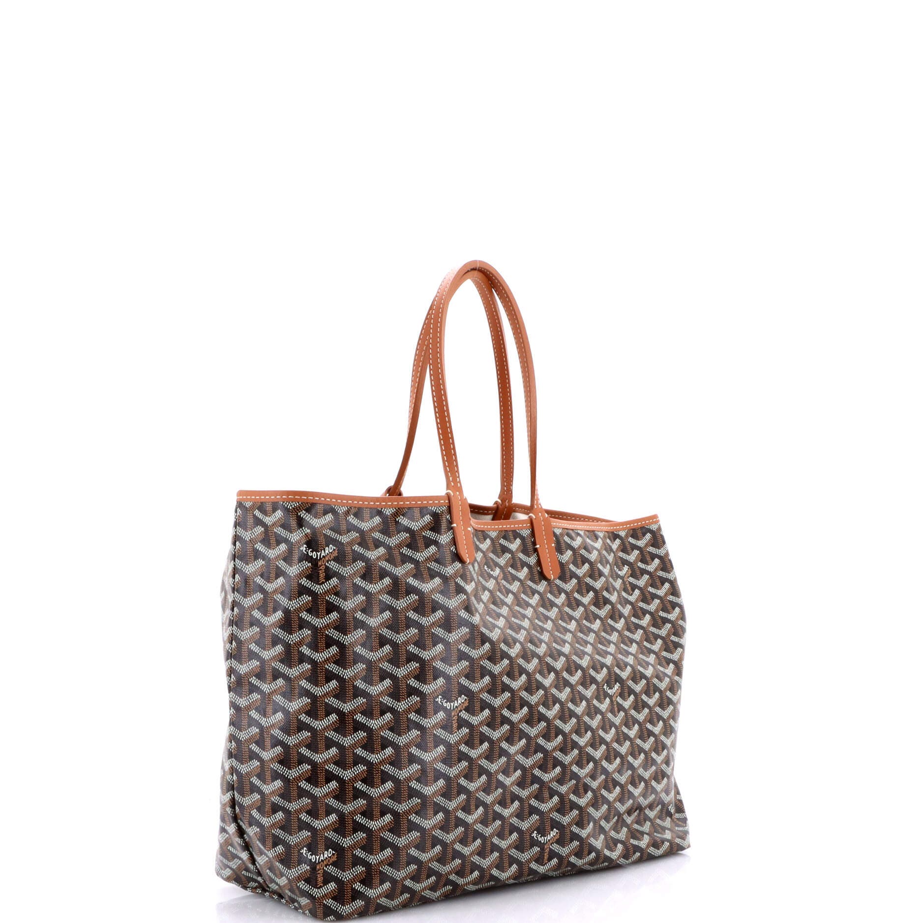 Pre-Owned Goyard Saint Louis Tote Coated Canvas PM, Alternate, color, Brown