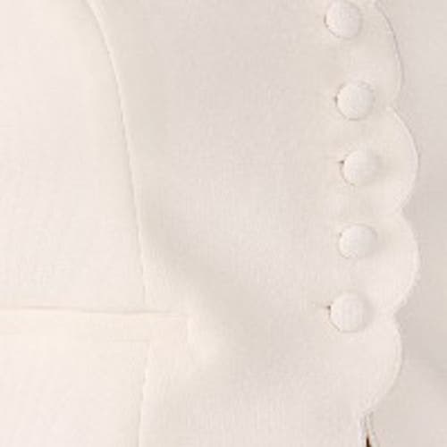 Nasty Gal Button Front Tailored Waistcoat In White