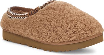 UGG WOMEN TASMAN GRAPHIC MONOGRAM TAN GREY MOCCASIN SHOE US