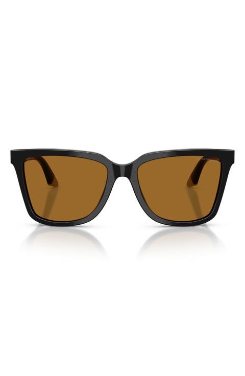 55mm Polarized Irregular Sunglasses