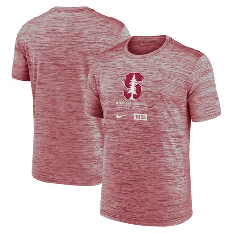 Men's Nike  Cardinal Stanford Cardinal Campus Center Block Velocity Performance T-Shirt