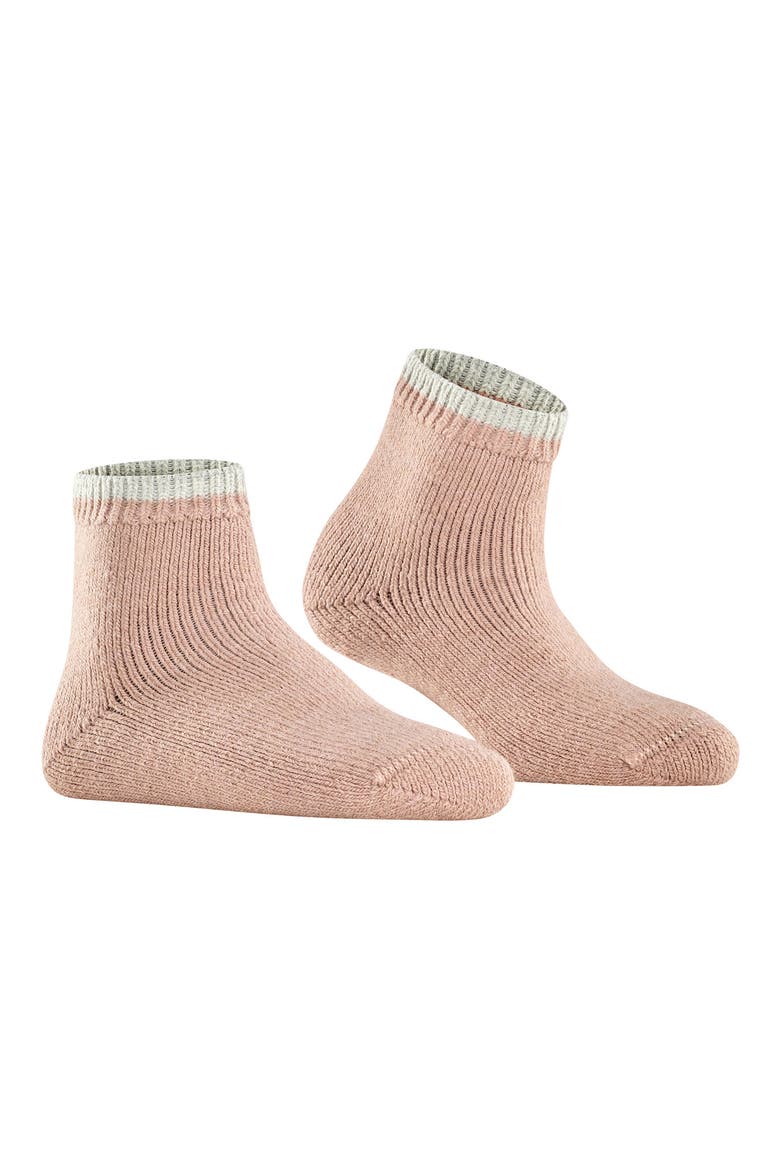 Cosy Plush Short Socks, Main, color, ROSEWATER