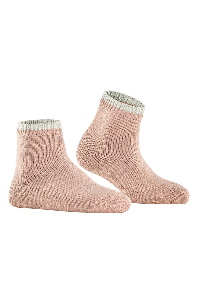 Falke Cosy Plush Short Socks, Main, color, Rosewater