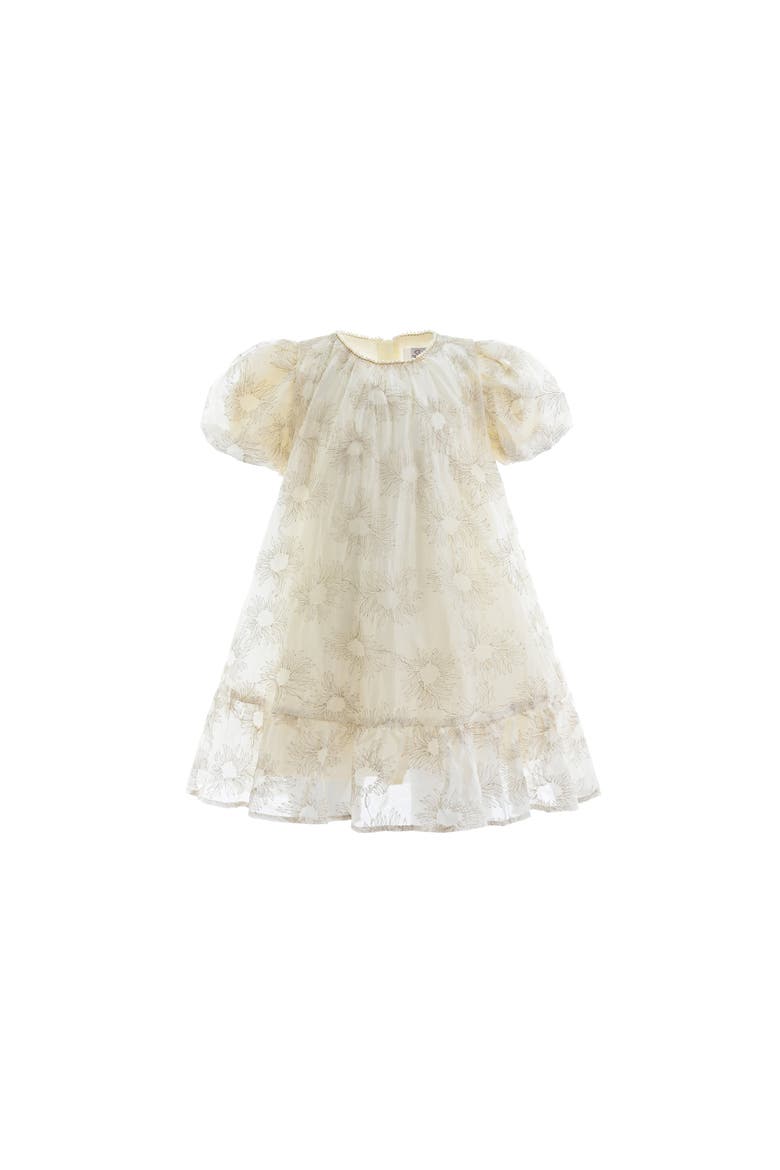 Laced Soleil Dress, Alternate, color, Cream