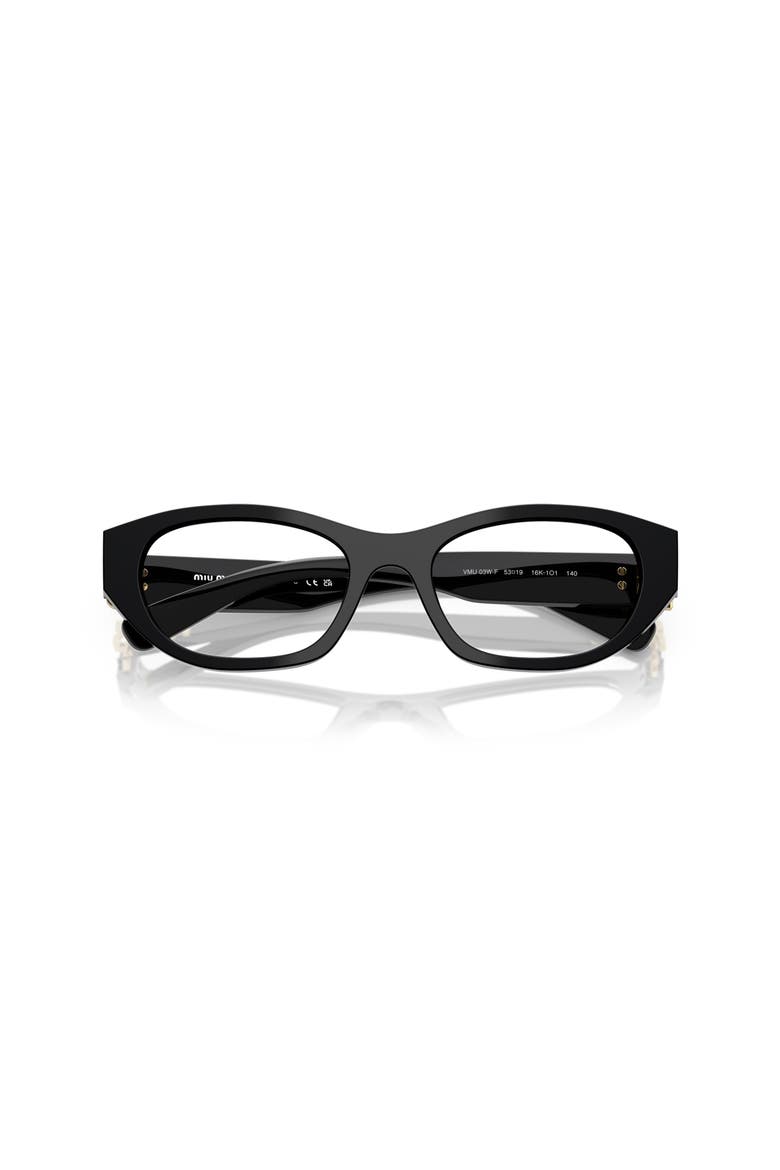 53mm Irregular optical glasses, Alternate, color, Black
