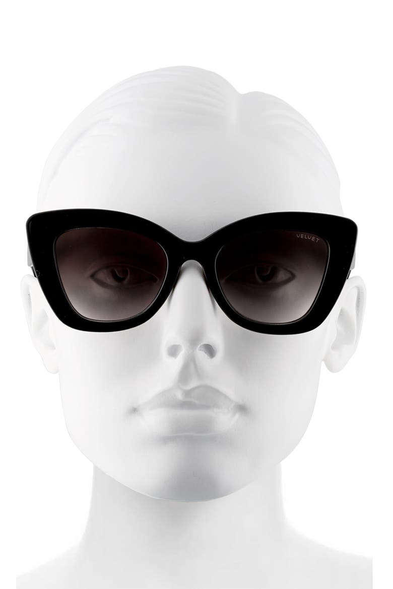 Maya Sunglasses, Alternate, color, BLACK