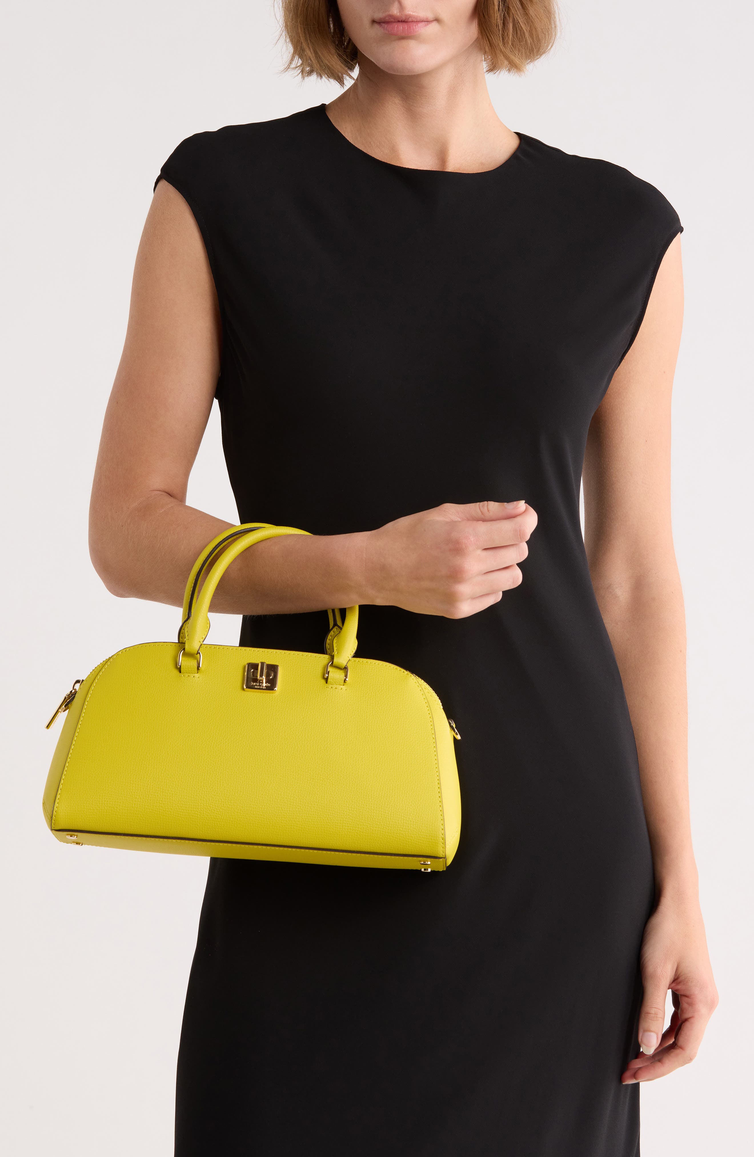 phoebe refined grain leather handbag, Alternate, color, ARNICA