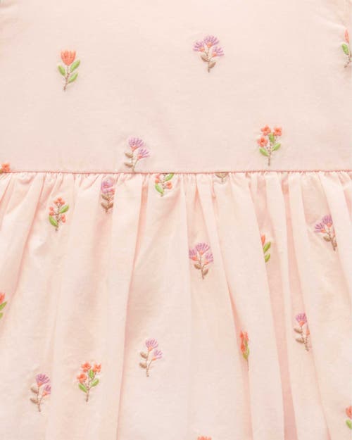 Purebaby Embroidered Dress & Headband In Neutral