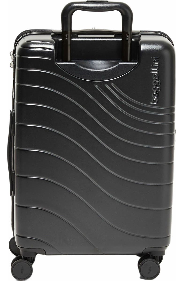 BAGGALLINI Set Wave 22in 4 Wheel Hybrid Carry-On, Alternate, color, Black