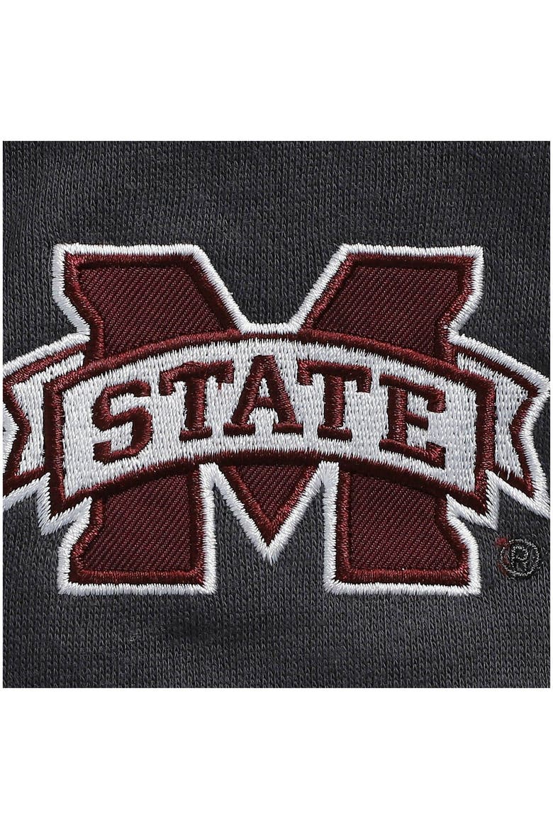 Men's Colosseum Charcoal Mississippi State Bulldogs Tortugas Logo Quarter-Zip Jacket, Alternate, color, Charcoal