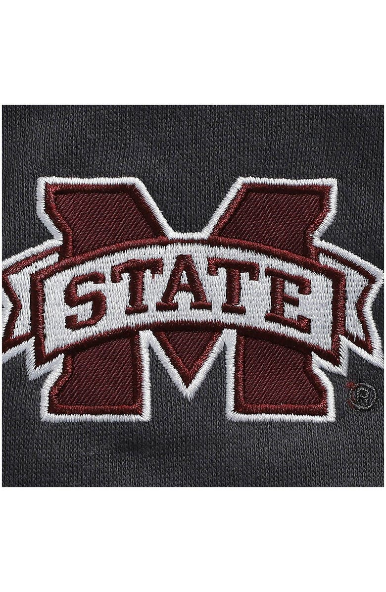 COLOSSEUM Men's Colosseum Charcoal Mississippi State Bulldogs Tortugas Logo Quarter-Zip Jacket, Alternate, color, Charcoal