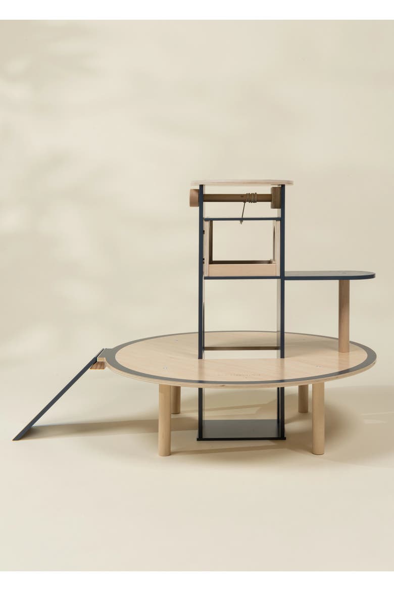 Oversized Wooden Space Station Playset & Accessories, Alternate, color, Natural Wood