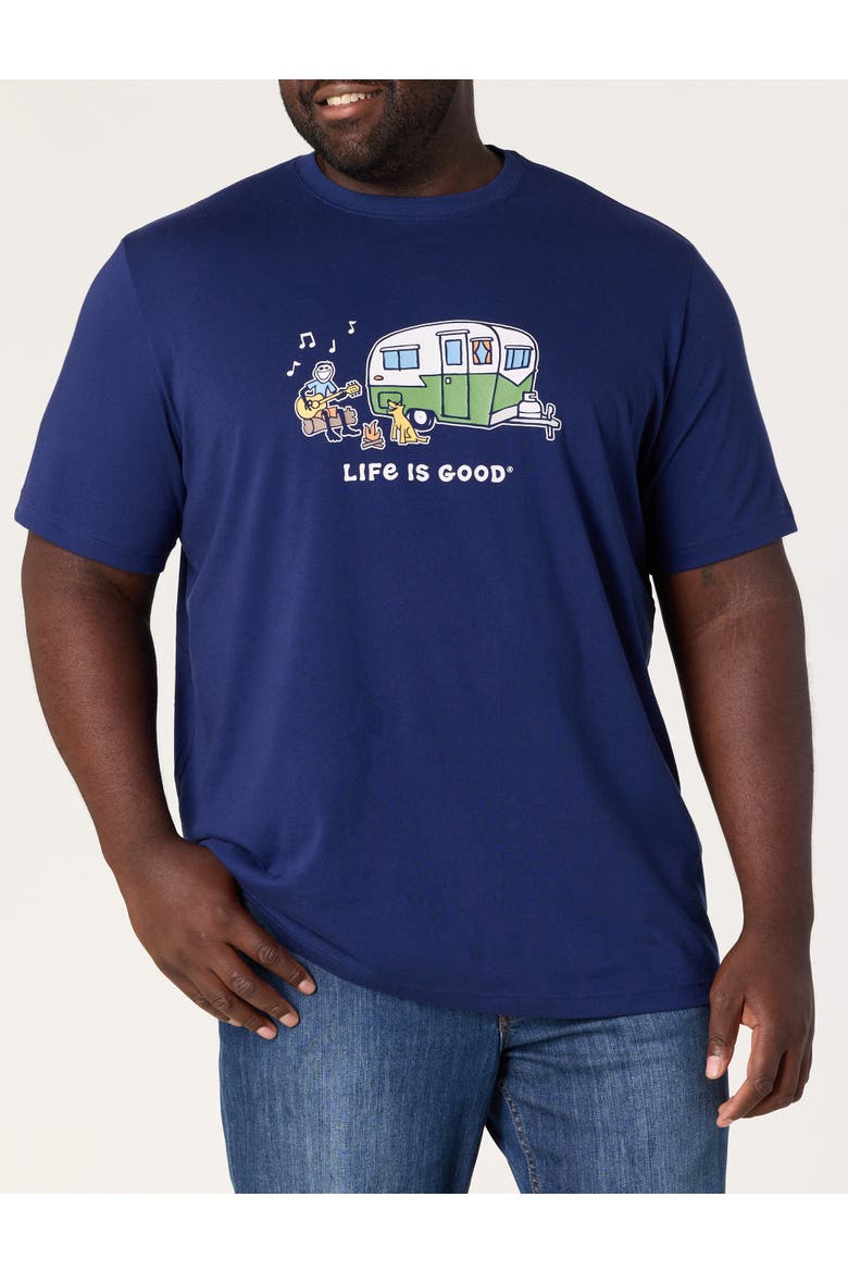 Big & Tall Jake and Rocket Camper Music Graphic Tee, Main, color, NAVY