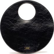 Frances Valentine Juno Round Crinkled Leather Crossbody Bag