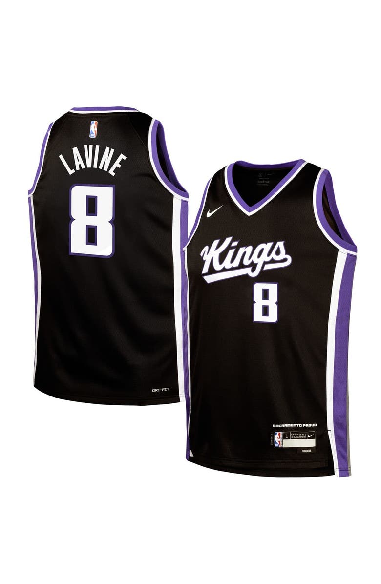 Nike Youth Nike Zach LaVine Black Sacramento Kings Swingman Jersey - Icon Edition, Main, color, Black