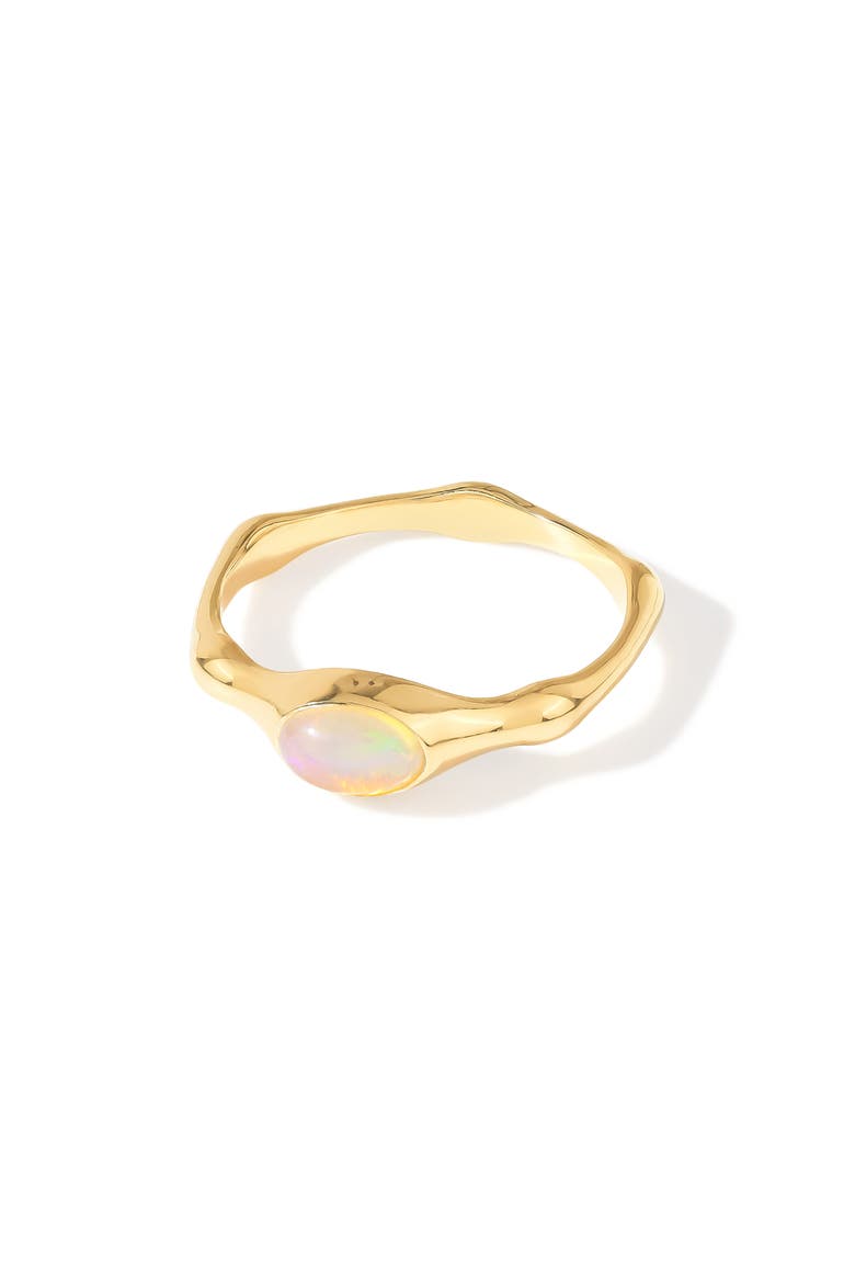 Wavy Band Ring, Alternate, color, YELLOW