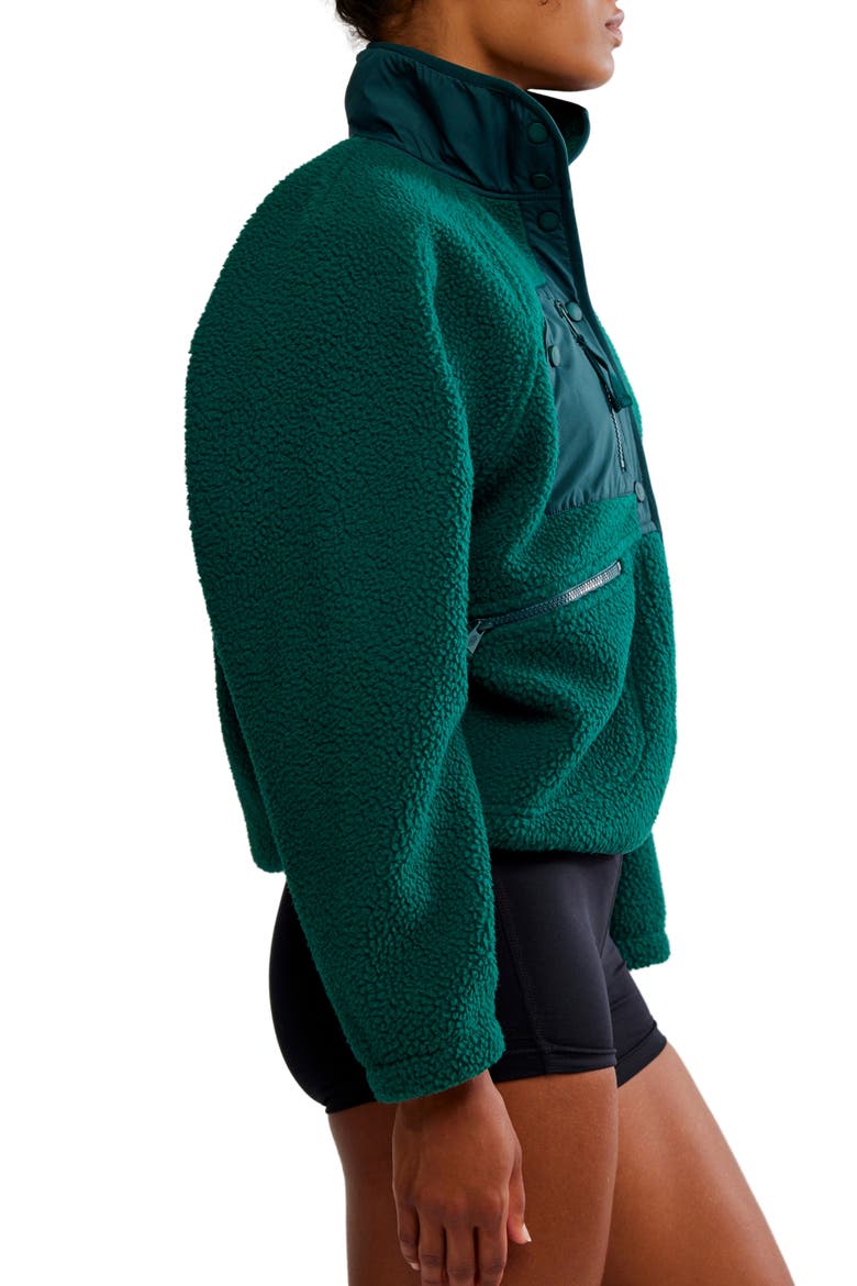 FP Movement Hit the Slopes Fleece Jacket, Alternate, color, EVERGREEN