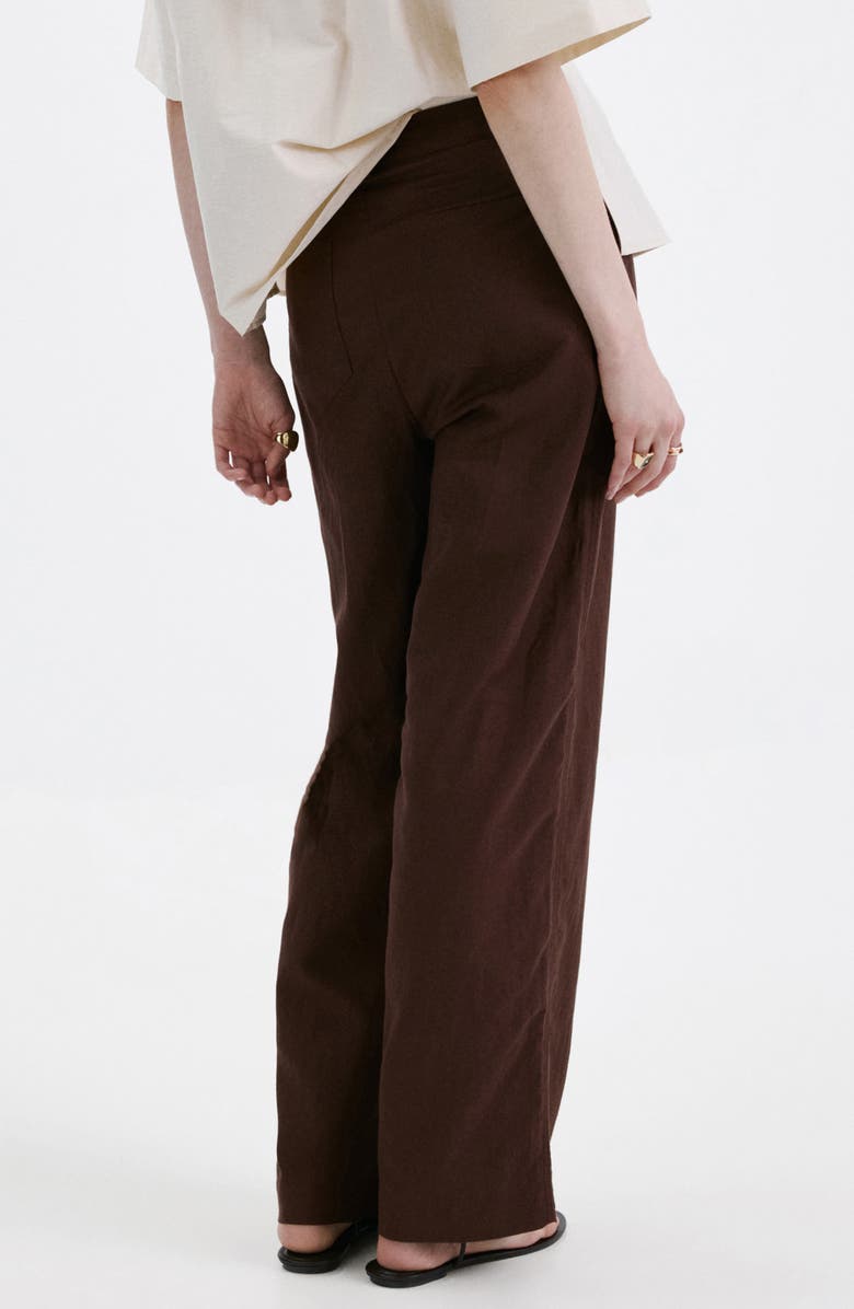 MANGO Flat Front Pants, Alternate, color, 