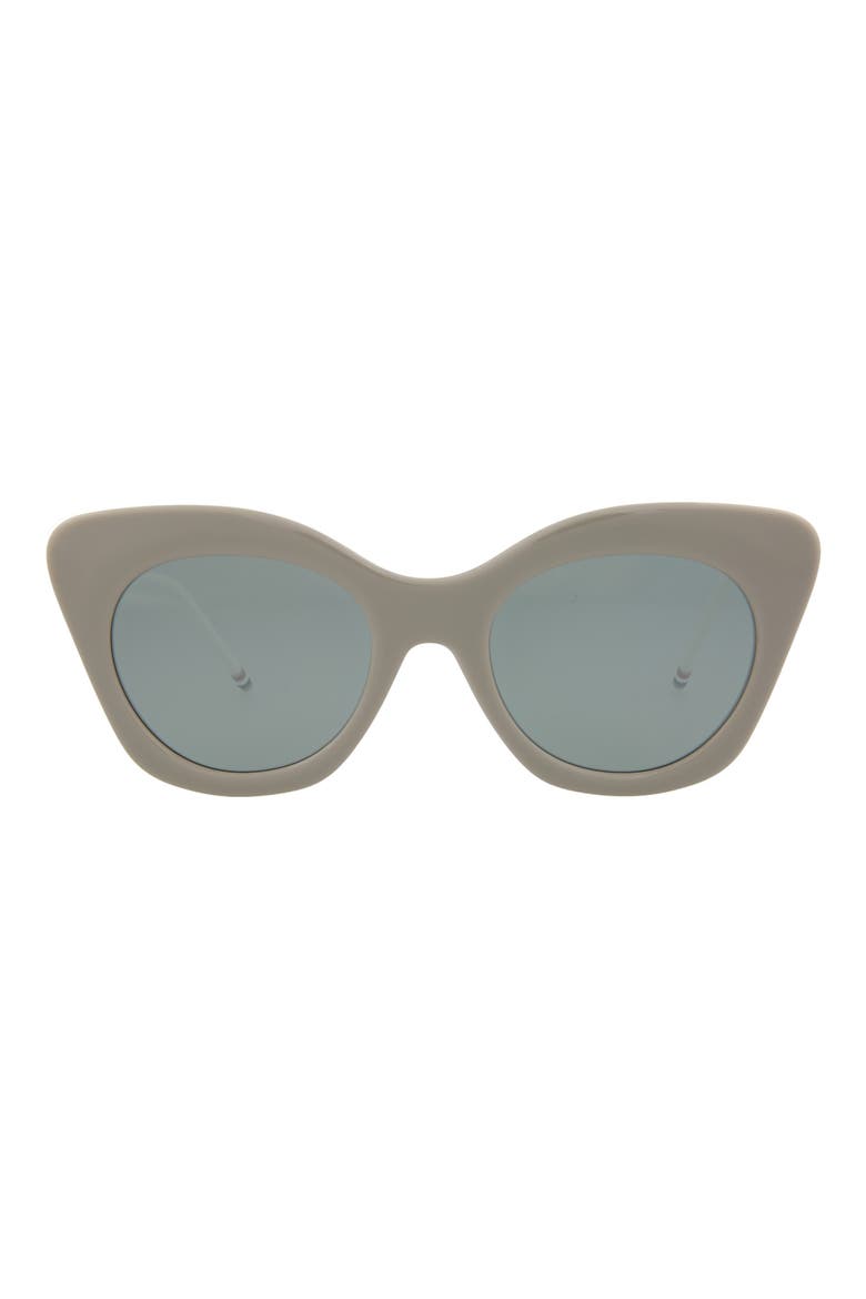 52mm Cat Eye Sunglasses, Main, color, GREY WHITE