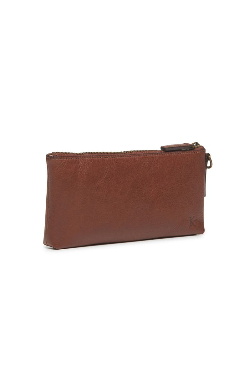 Dillinger Leather Organizer Pouch, Alternate, color, Chocolate