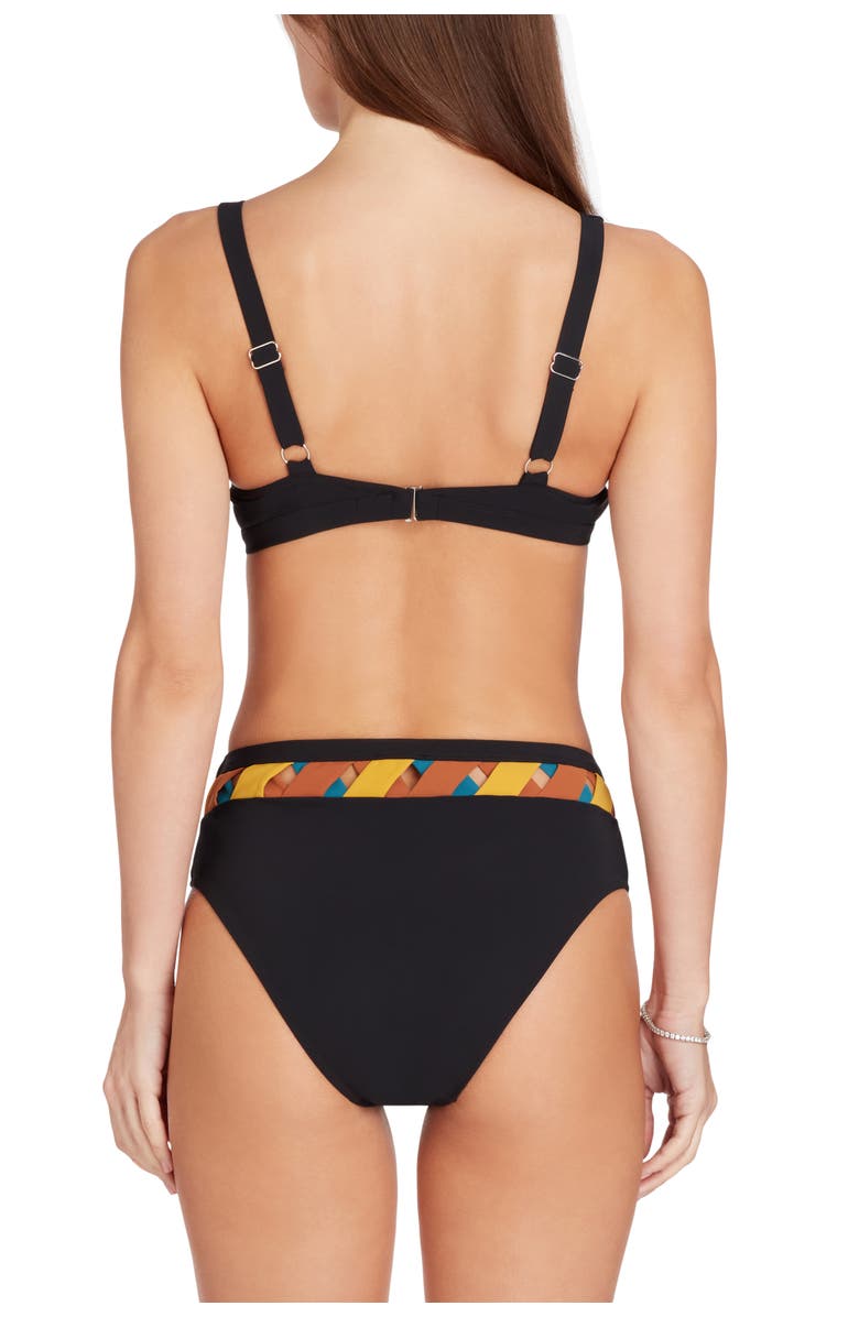 VALIMARE Martinique Bandage Bikini Top, Alternate, color, Black