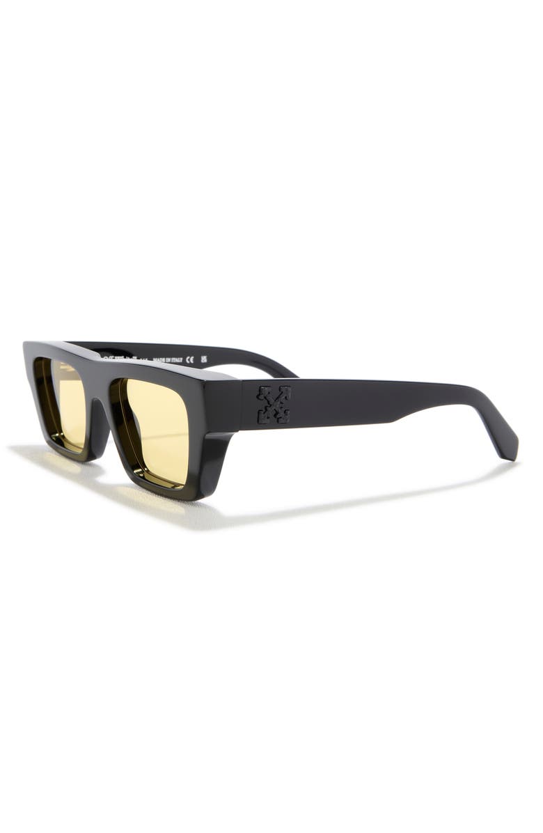 Off-White Oregon 52mm Square Sunglasses, Alternate, color, Black Yellow