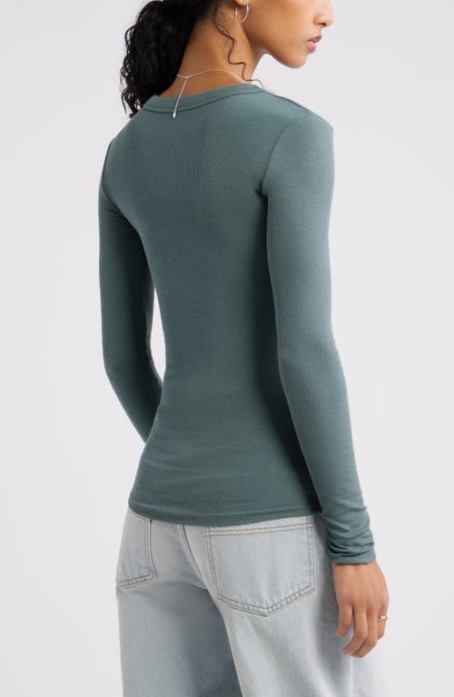 Bp. Ribbed Long Sleeve T-shirt In Gray