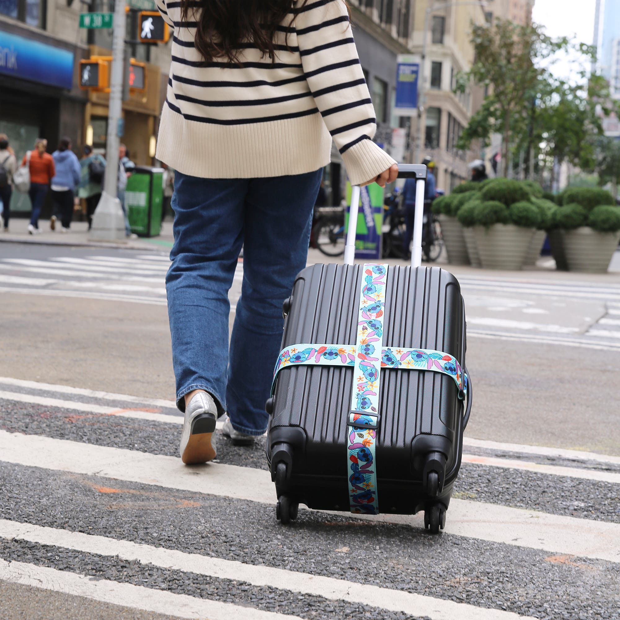 Disney Stitch Luggage Strap, 2-Piece Set, Alternate, color, Multicolor