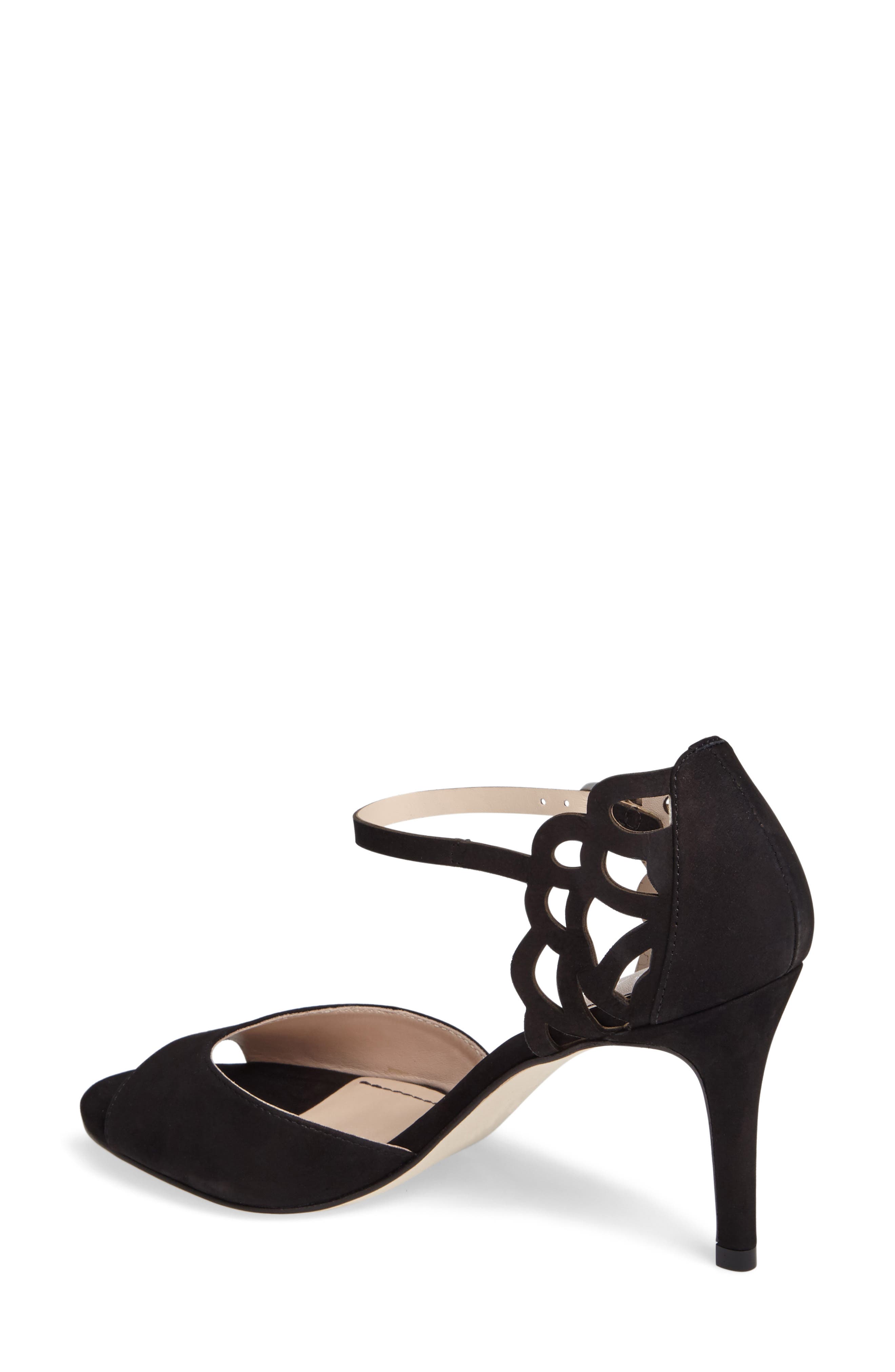 Adalie Sandal, Alternate, color, BLACK NUBUCK LEATHER