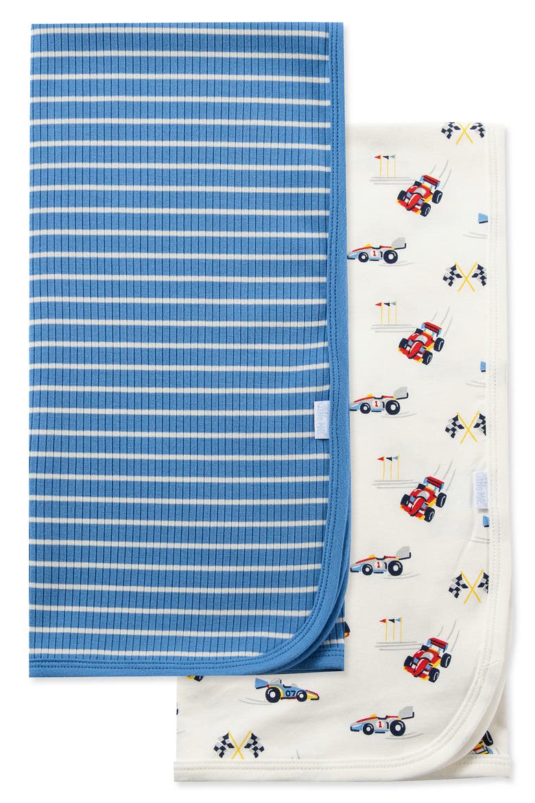 2-Pack Grand Prix Cars Receiving Blankets, Main, color, GRAND PRIX