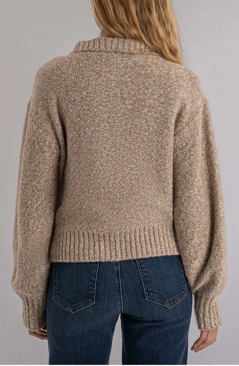 KUT from the Kloth Coryn Front Zip Sweater, Alternate, color, Stone