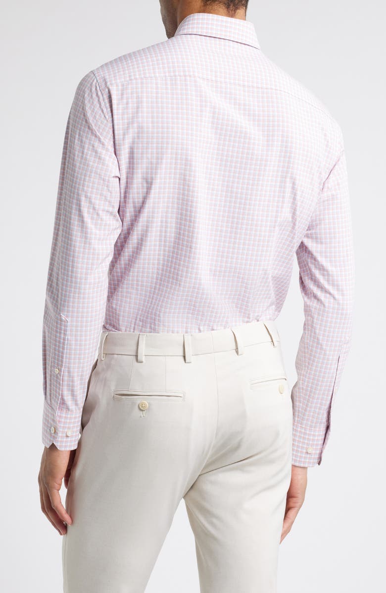 Peter Millar Mingus Tailored Fit Check Performance Poplin Button-Down Shirt, Alternate, color,