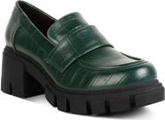 LONDON RAG Benz Croc Embossed Loafer Pump