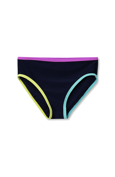 Girls Chlorine Resistant Contrast Bikini Bottoms
