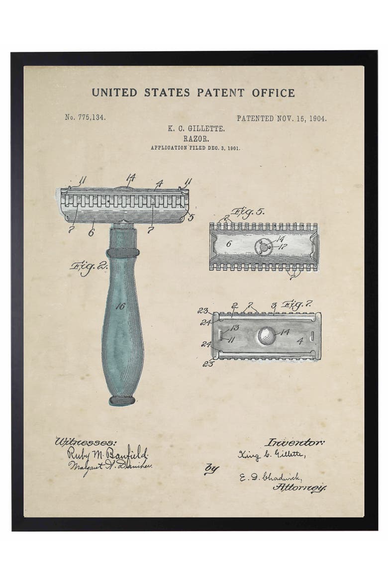 Razor Patent in Black Frame, Main, color, No Color