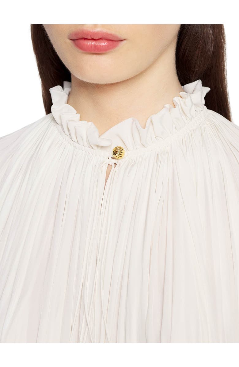 Lanvin Short Charmeuse Dress, Alternate, color, Off White