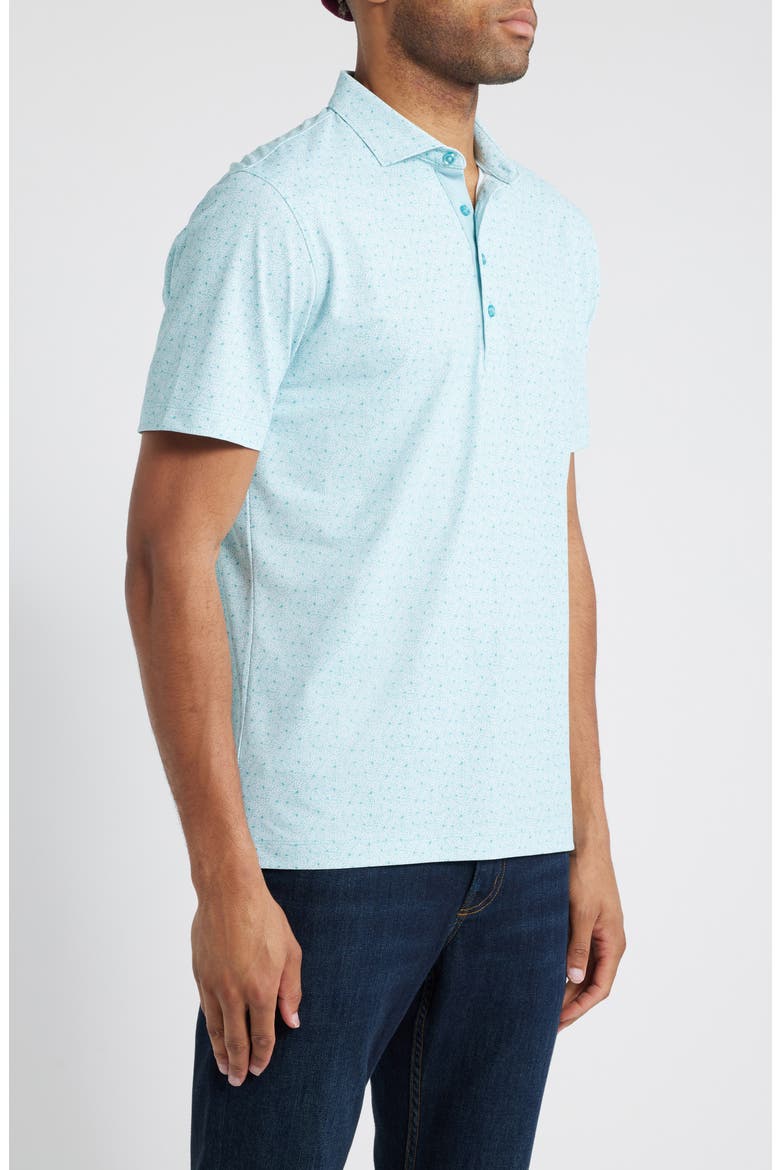 Junes Floral PREP-FORMANCE Golf Polo, Alternate, color, GREEN GRASS