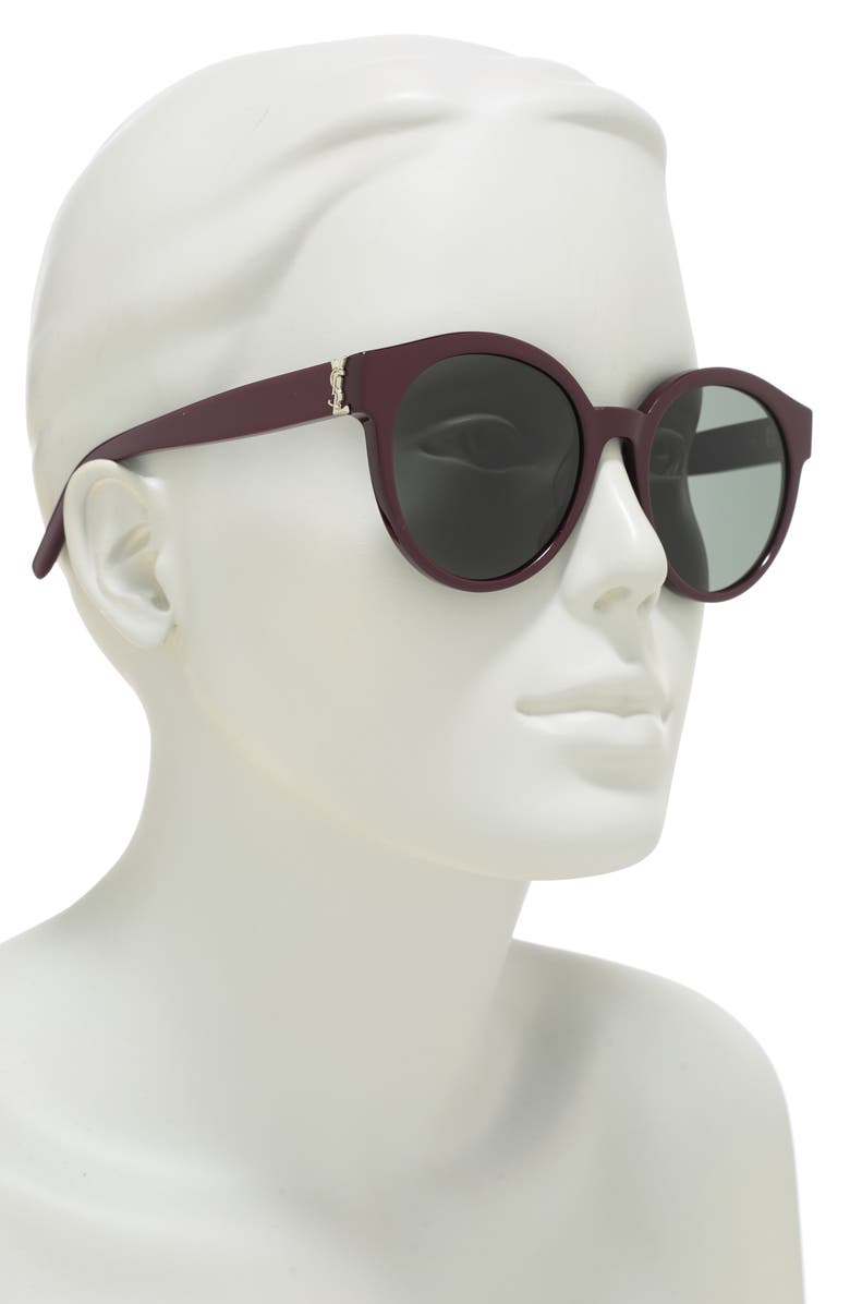 Saint Laurent 54mm Round Sunglasses, Alternate, color,