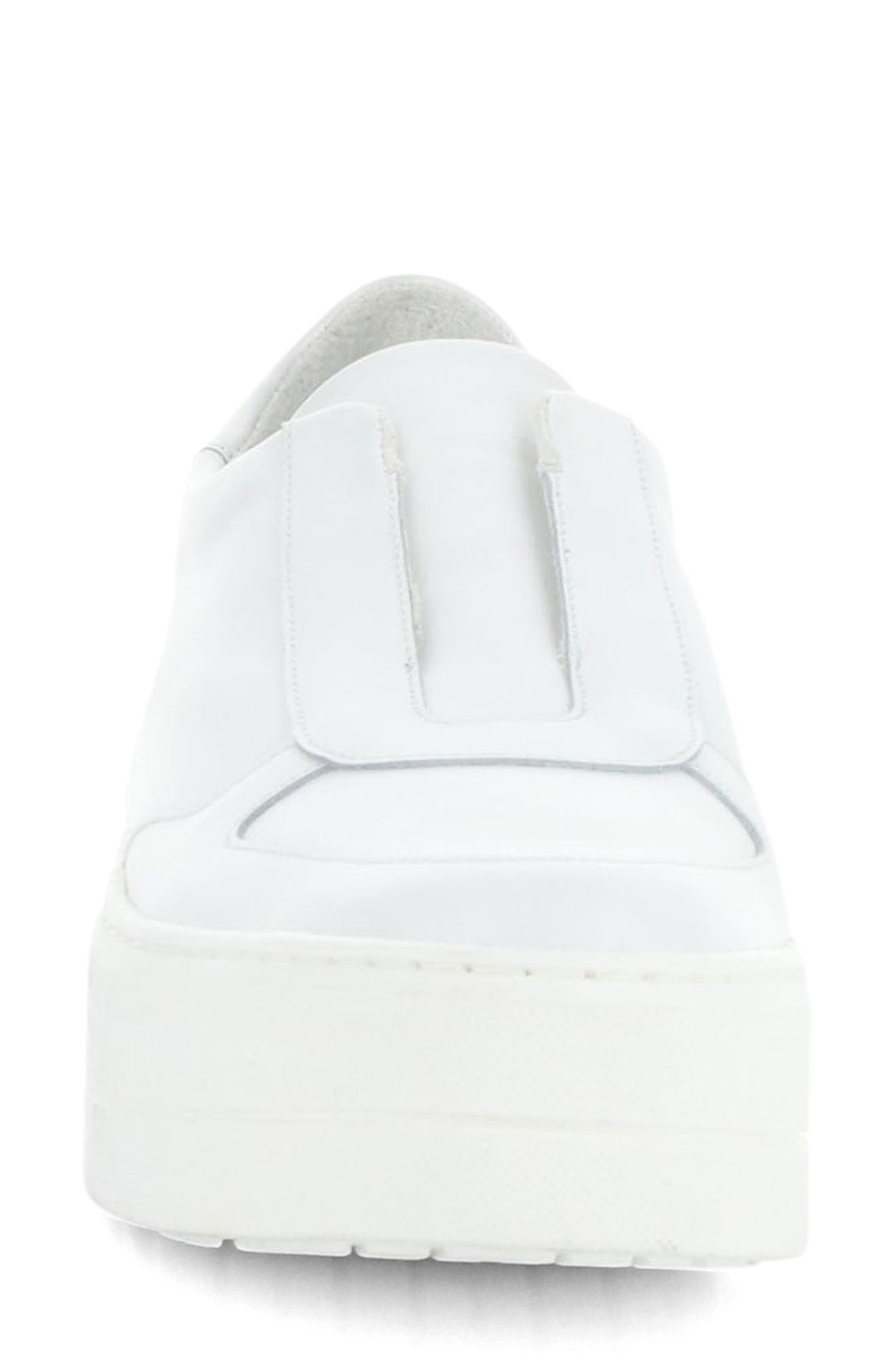 Bos. & Co. Magali Platform Slip-On Sneaker, Alternate, color, White Verona/ Patent