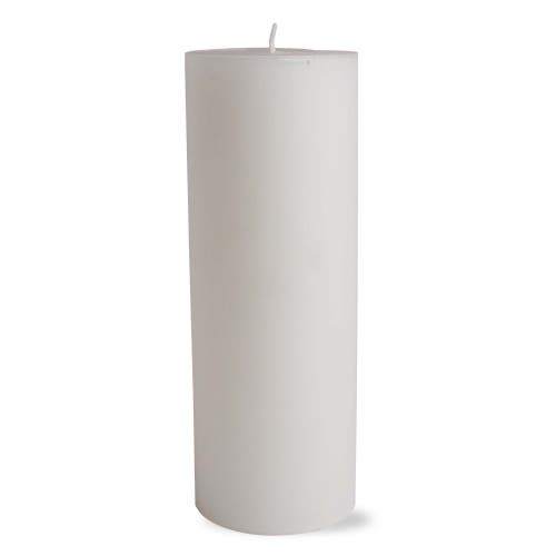 Tag Chapel White Pillar Decorative Wax Candle Set Of 3 Unscented In White