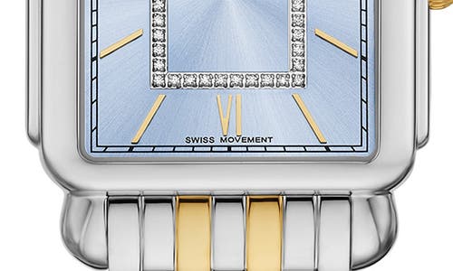 Michele Deco Ii Diamond Two-tone Bracelet Watch, 43mm In 2t Silver/gold