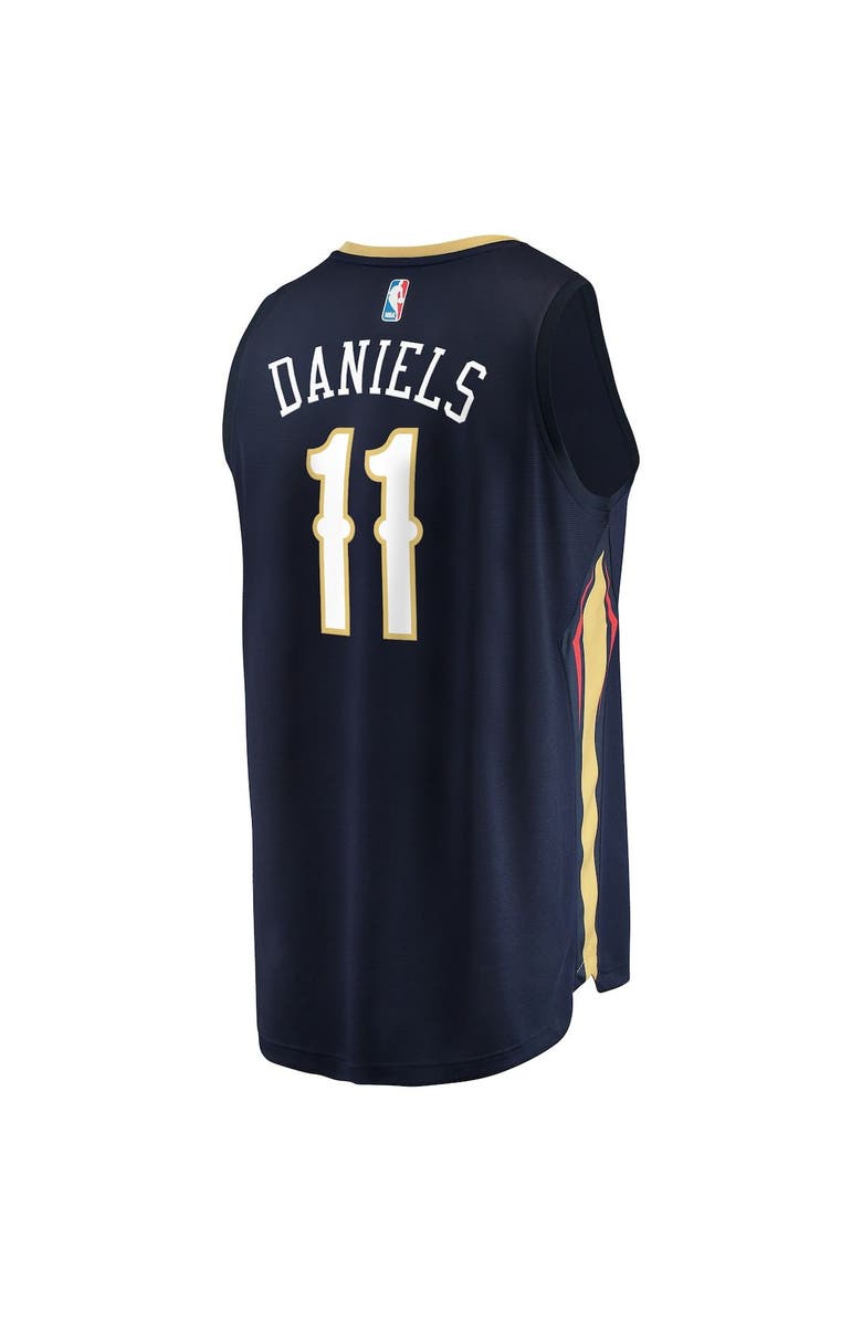 FANATICS Youth Fanatics Branded Dyson Daniels Navy New Orleans Pelicans Fast Break Replica Jersey - Icon Edition, Alternate, color,