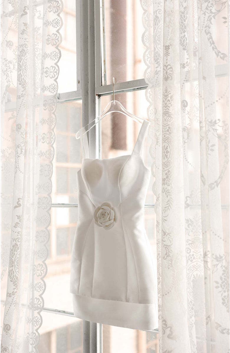 Untamed Petals Sandrine Mini Dress, Alternate, color, Ivory