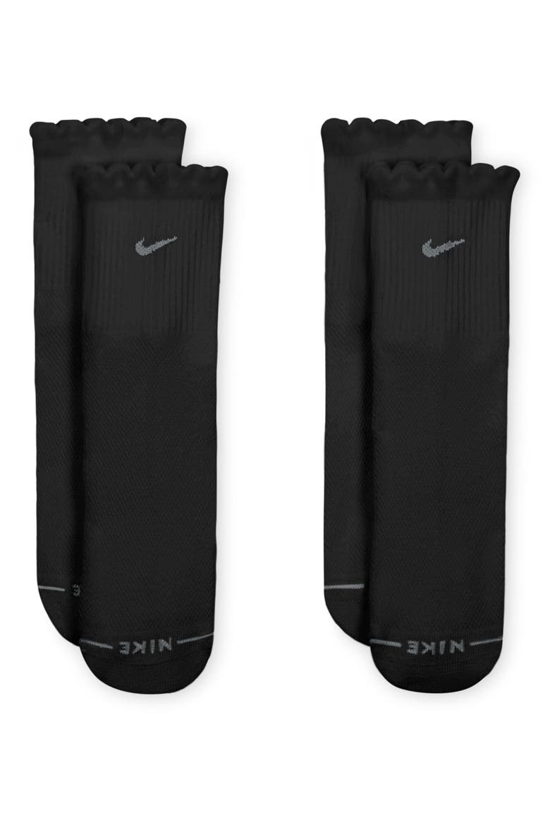 Everyday Elevated Assorted 2-Pack Dri-FIT Crew Socks, Main, color, BLACK/ BLACK