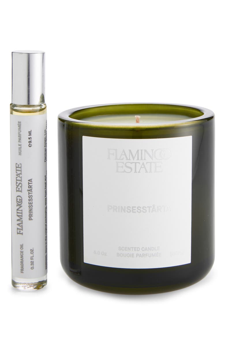FLAMINGO ESTATE Prinsesstårta Candle & Fragrance Oil Gift Set, Main, color,